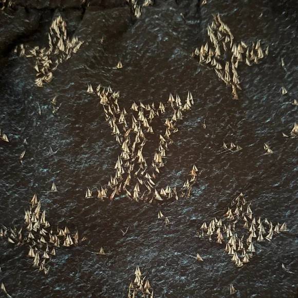 Louis Vuitton Dark Navy Monogram Drawstring Swim Trunks sailboats medium - Picture 3 of 7